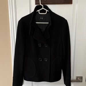 Chico's Elegant Black Peacoat